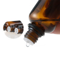 Personal Care essential oil glass  bottle with plastic lid